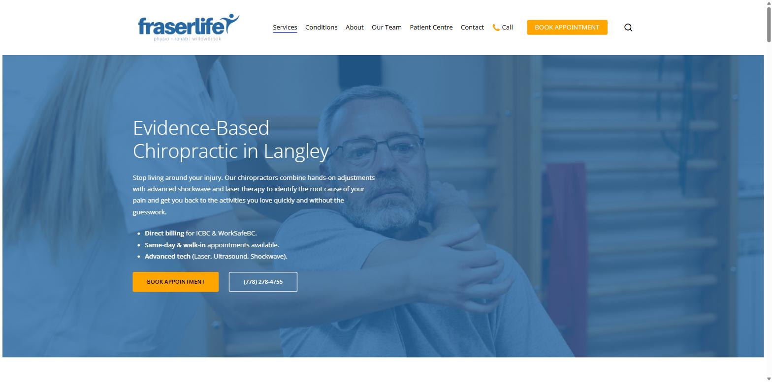 FraserLife Willowbrook Physio and Rehab Langley